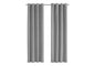 Curtain Panel, 2pcs Set, 54"w X 95"l, 100% Blackout, Grommet, Living Room, Bedroom, Kitchen, Grey Thermal Insulation Polyester, Contemporary, Modern