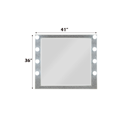 Champagne Mirrored Vanity Mirror with Integrated Light for Bathroom Renovation
