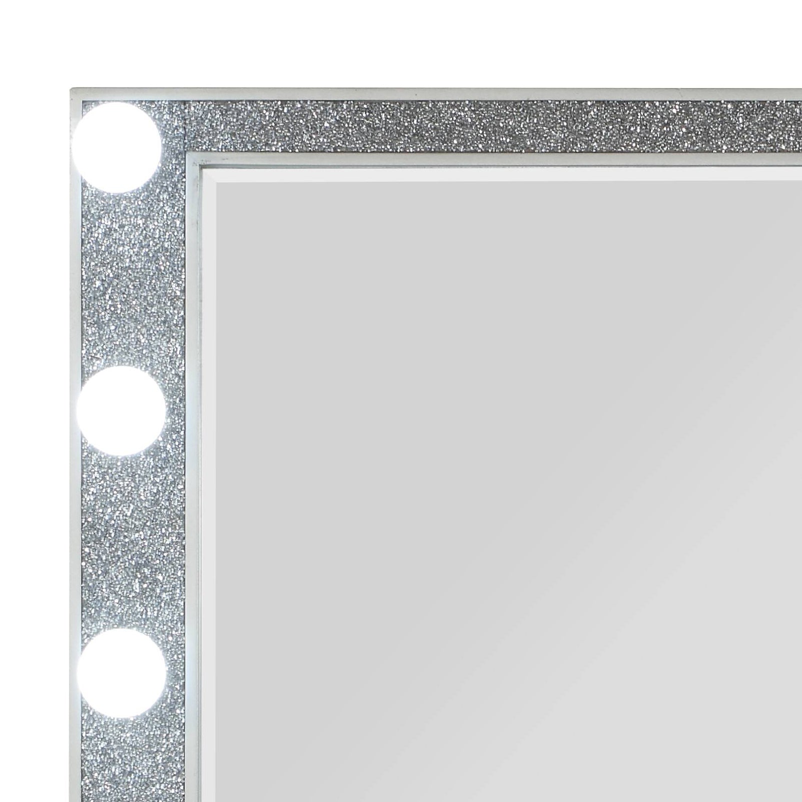 Champagne Mirrored Vanity Mirror with Integrated Light for Bathroom Renovation