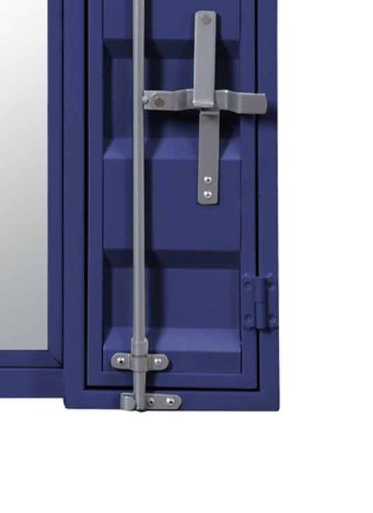 Cargo Blue Vanity Mirror - Secure Storage & Clear Reflection