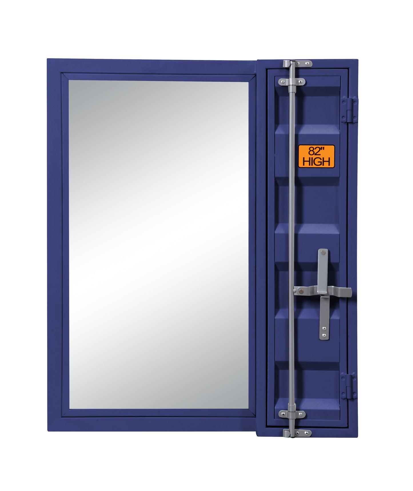 Cargo Blue Vanity Mirror - Secure Storage & Clear Reflection