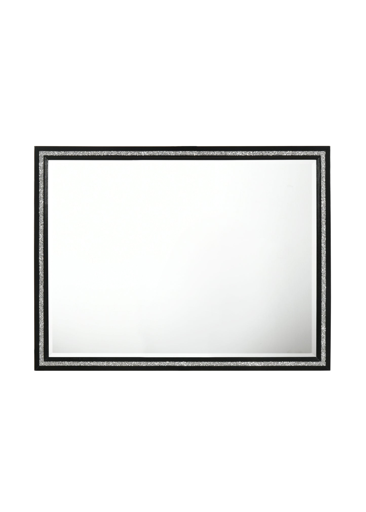 Haiden Black Vanity Mirror - 41" Beveled Edge