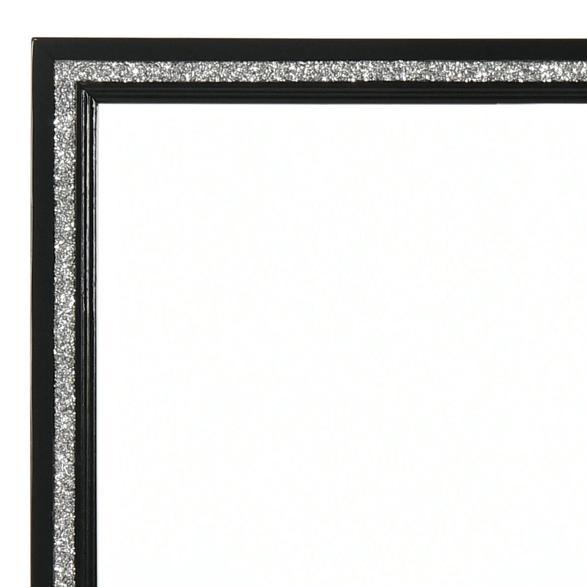 Haiden Black Vanity Mirror - 41" Beveled Edge