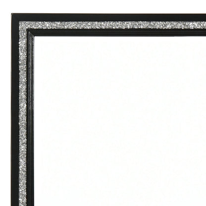 Haiden Black Vanity Mirror - 41" Beveled Edge