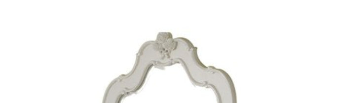 White Mirror with Beveled Edge - 27" Vanity Mirror