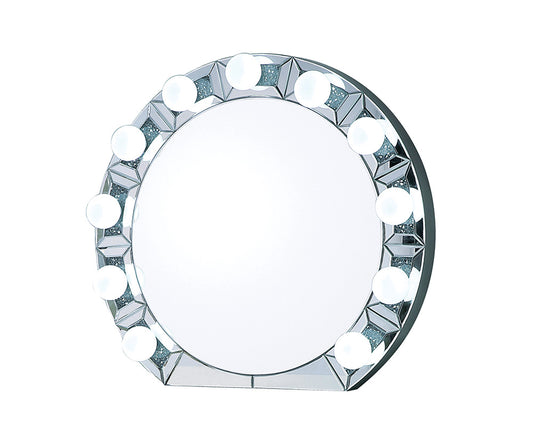 Noralie Mirrored & Faux Diamonds Accent Mirror (Assembled)