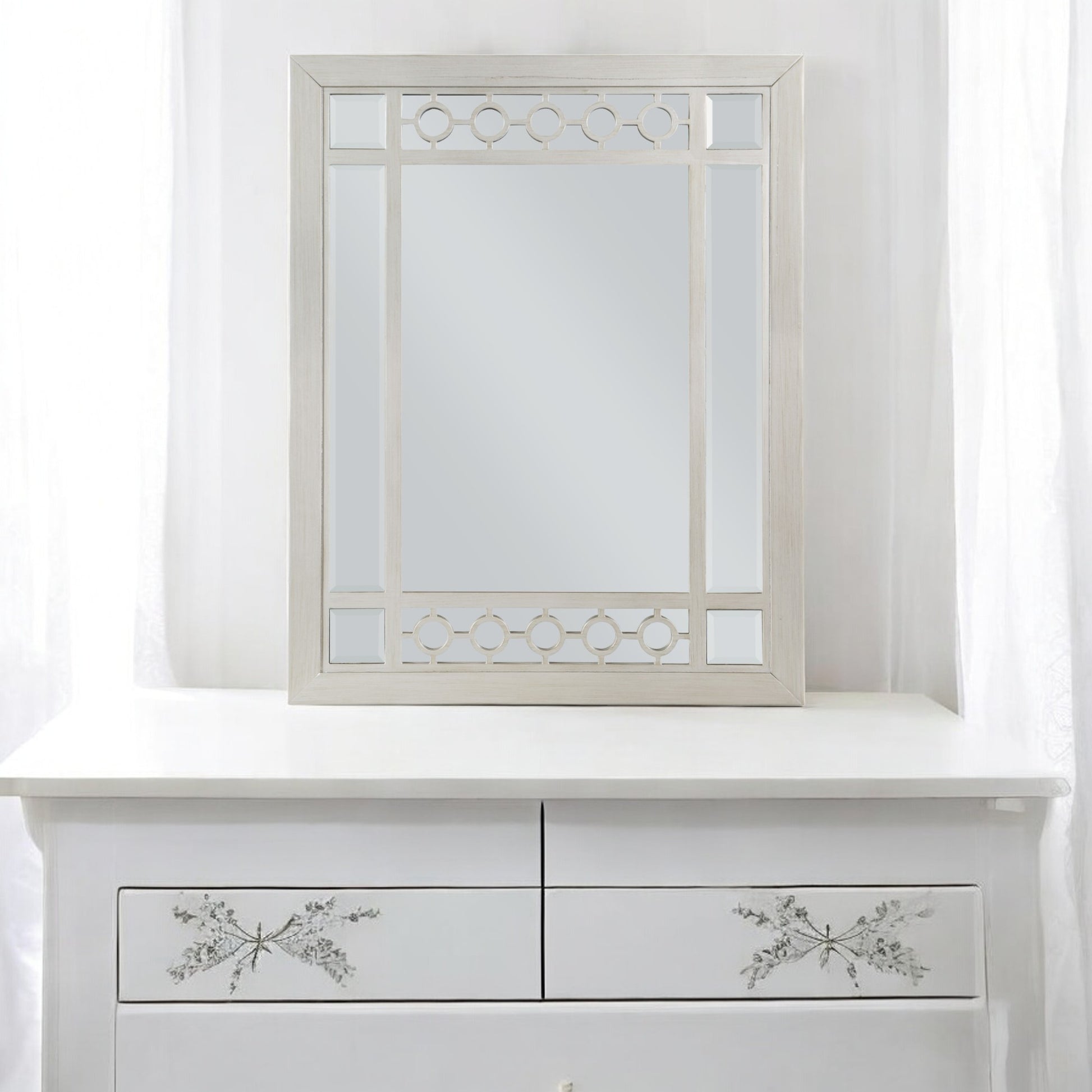 Varian Silver & Mirrored Finish Mirror