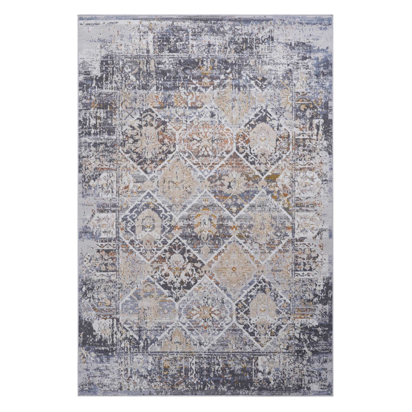Multi-Colored 6x9 Area Rug - Polyester Stain Resistant