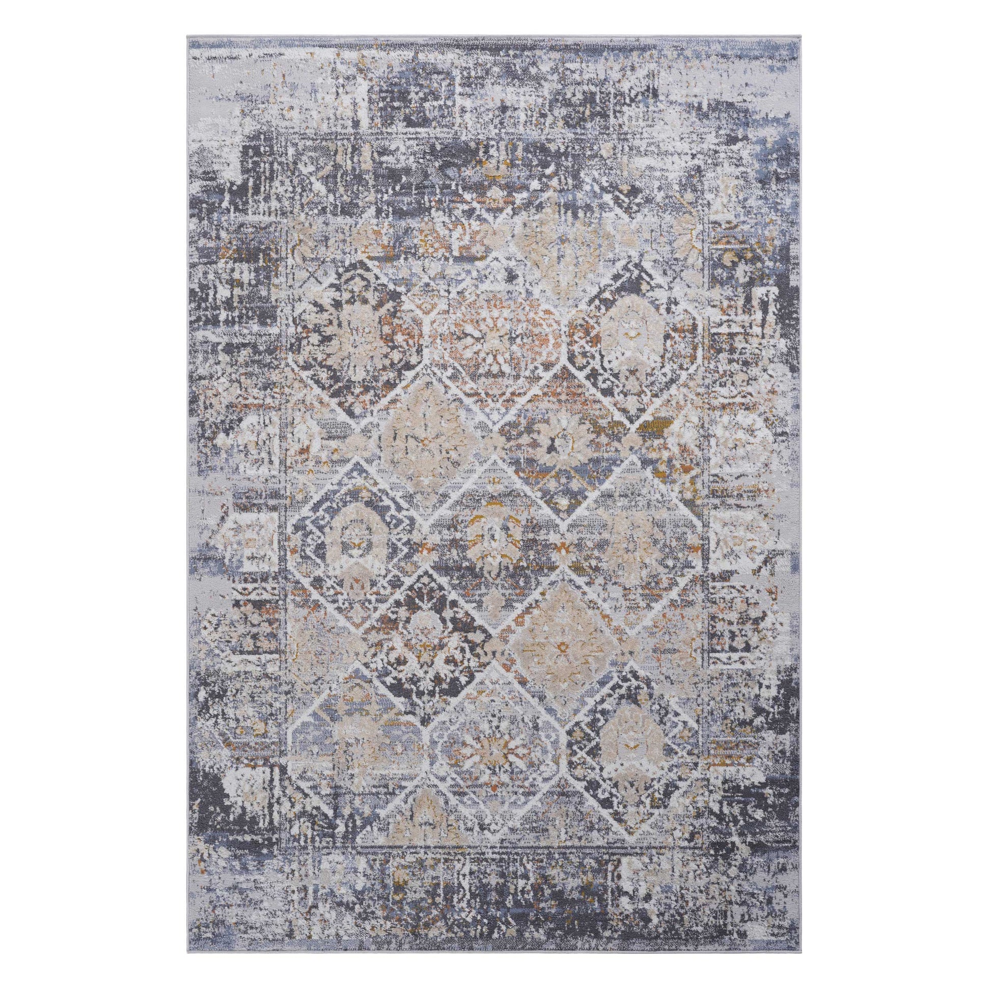 Multi-Colored 6x9 Area Rug - Polyester Stain Resistant