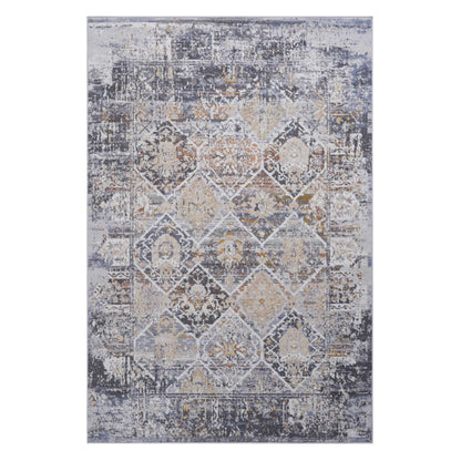 Multi-Colored 6x9 Area Rug - Polyester Stain Resistant