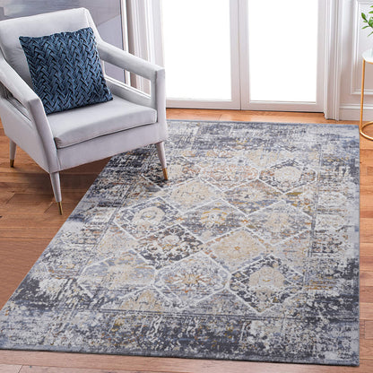 LOOM & LUXE Collection 6X9 Multi /Traditional Non-Shedding Living Room Bedroom Dining Home Office Stylish and Stain Resistant Area Rug