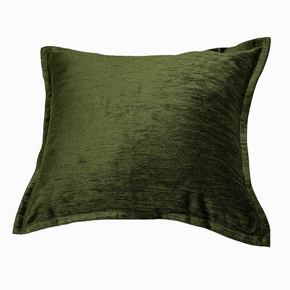 Homey COZY Velvet Throw Pillow – Deep Forest Green with Luxe Shine & Rich Texture Set of 2