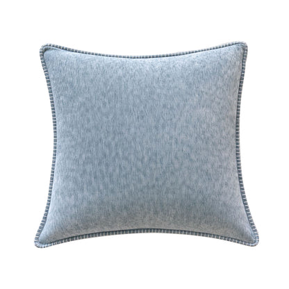 Textured Throw Pillow with Stitched Contrast Edge Set of 2