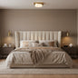 13-in Antique Brass LED Flush Mount
