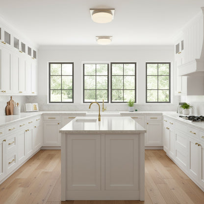 13-in Brushed Nickel LED Flush Mount