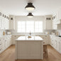 2-Light 14-in Dark Bronze Flush Mount