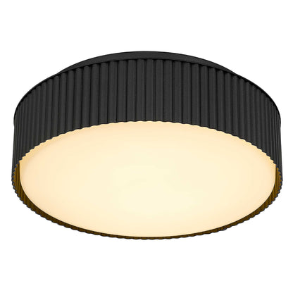 Black LED Flush Mount Ceiling Light - 9 Inch