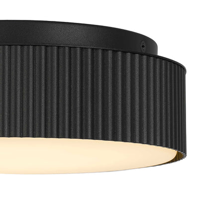 Black LED Flush Mount Ceiling Light - 9 Inch