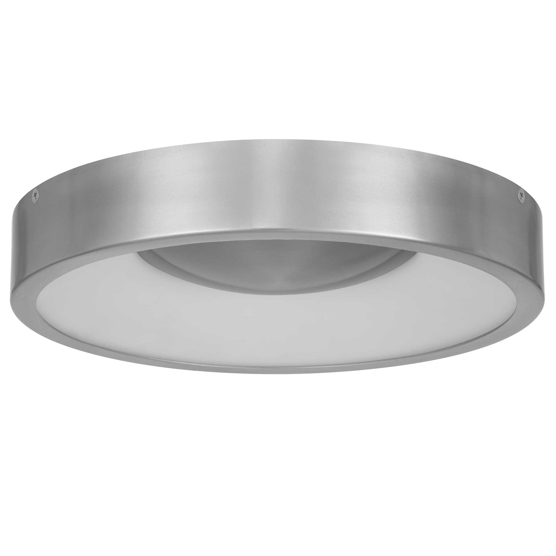 11 Inch Steel LED Flush Mount Light Brushed Nickel for Bedroom