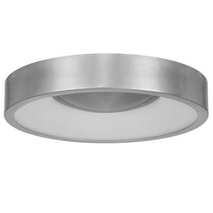 11 Inch Steel LED Flush Mount Light Brushed Nickel for Bedroom