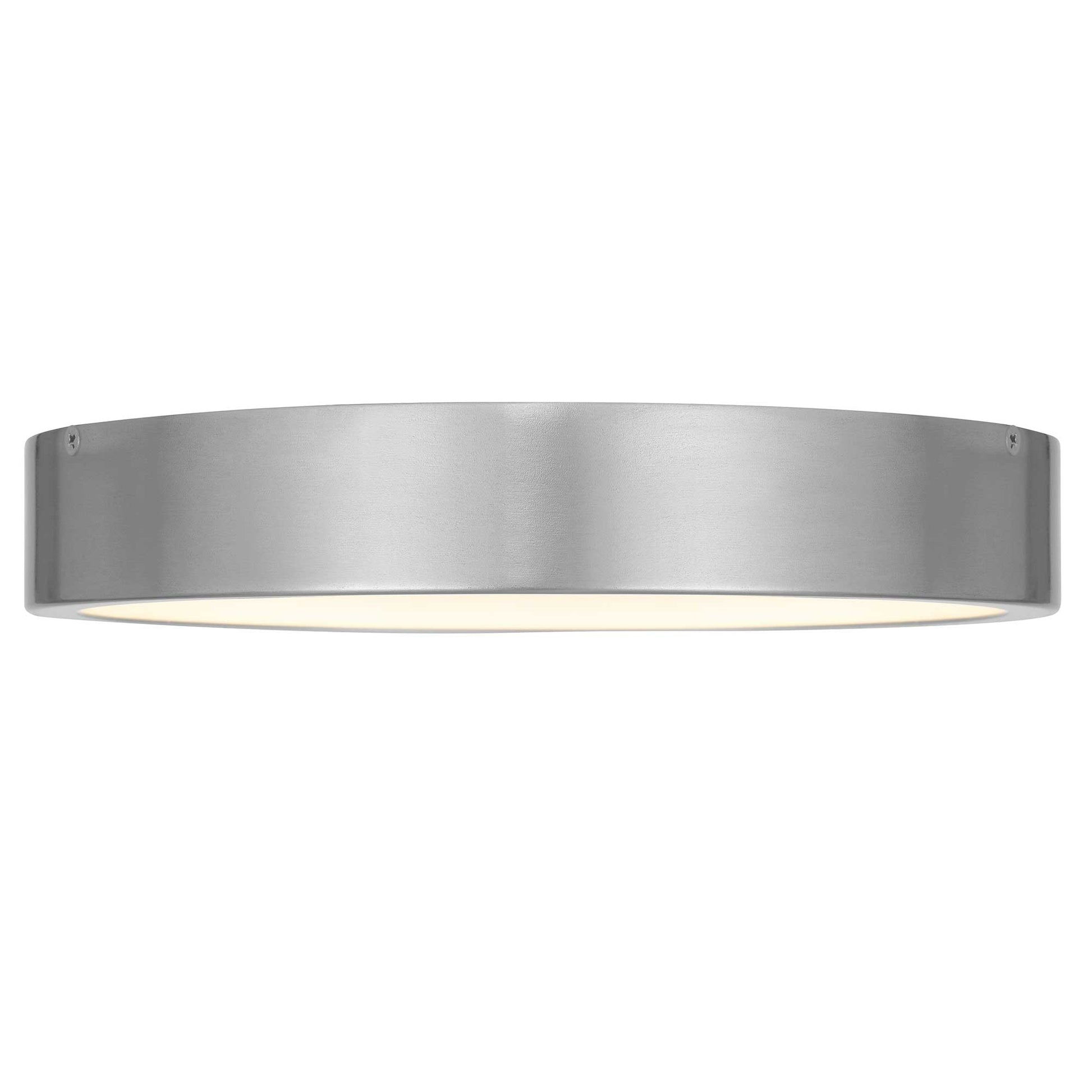 11 Inch Steel LED Flush Mount Light Brushed Nickel for Bedroom