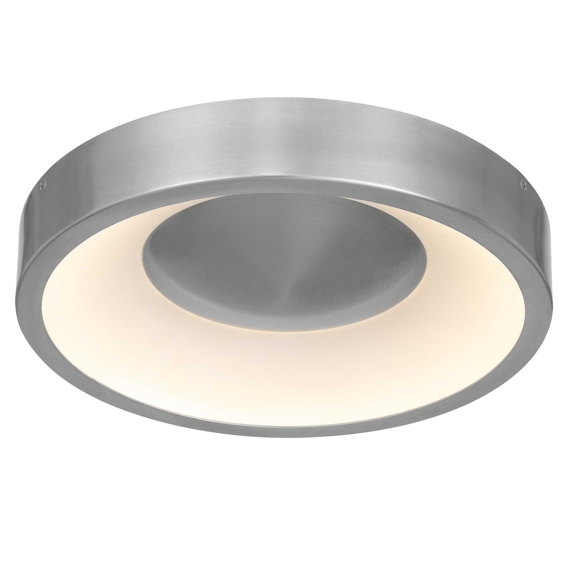 11 Inch Steel LED Flush Mount Light Brushed Nickel for Bedroom