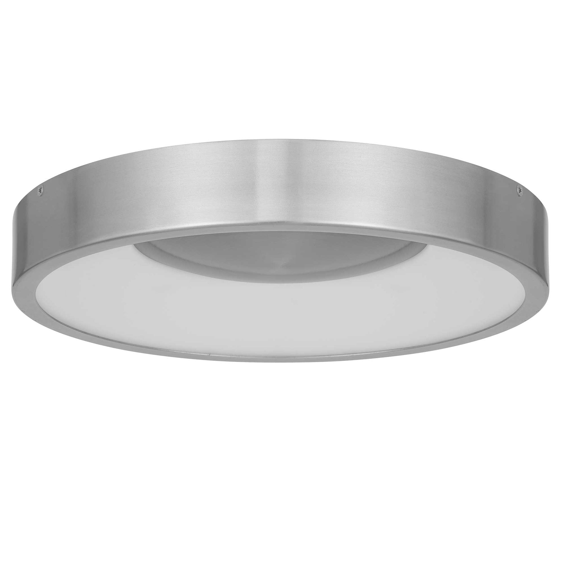 14 Inch Aluminum LED Flush Mount - Brushed Nickel Finish