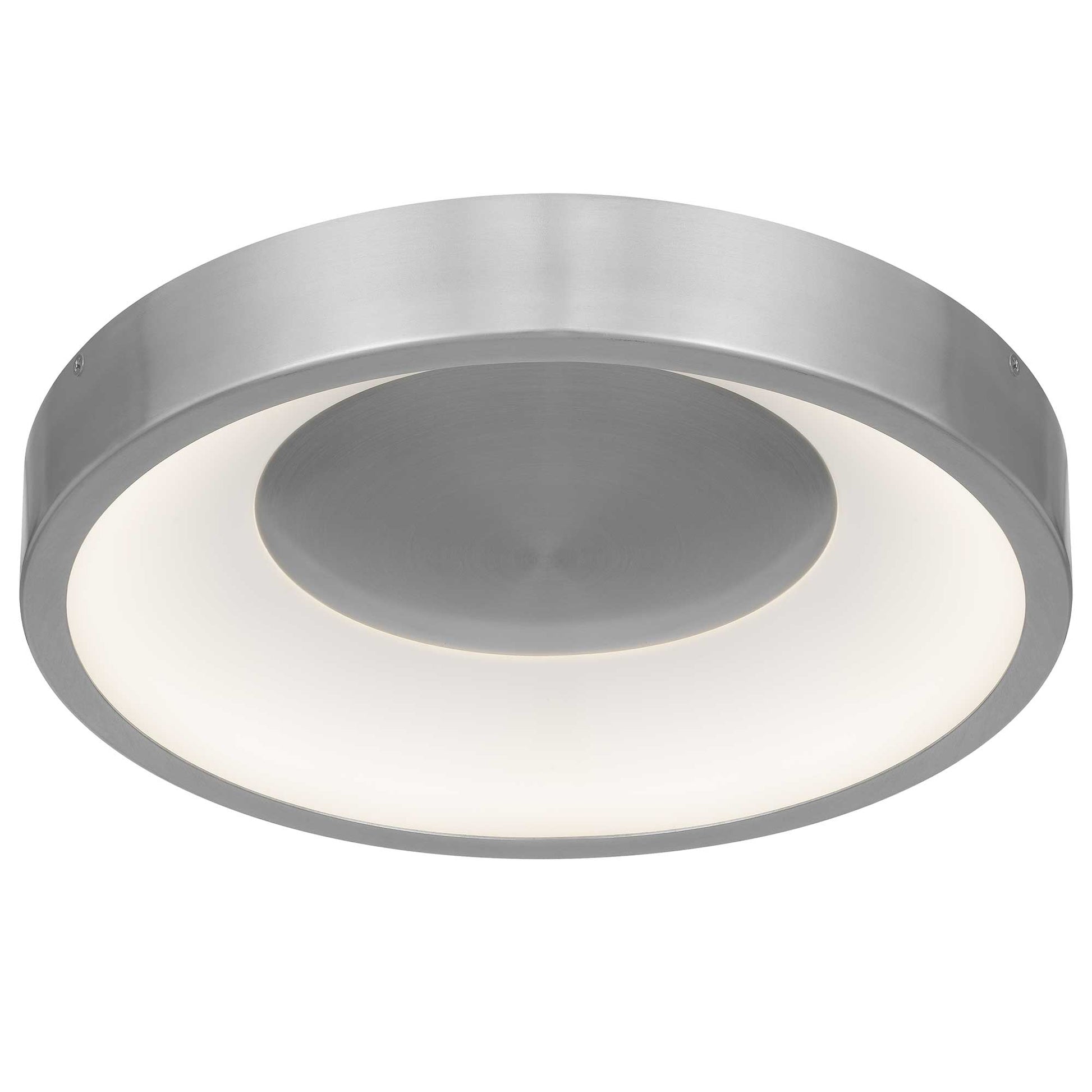 14 Inch Aluminum LED Flush Mount - Brushed Nickel Finish
