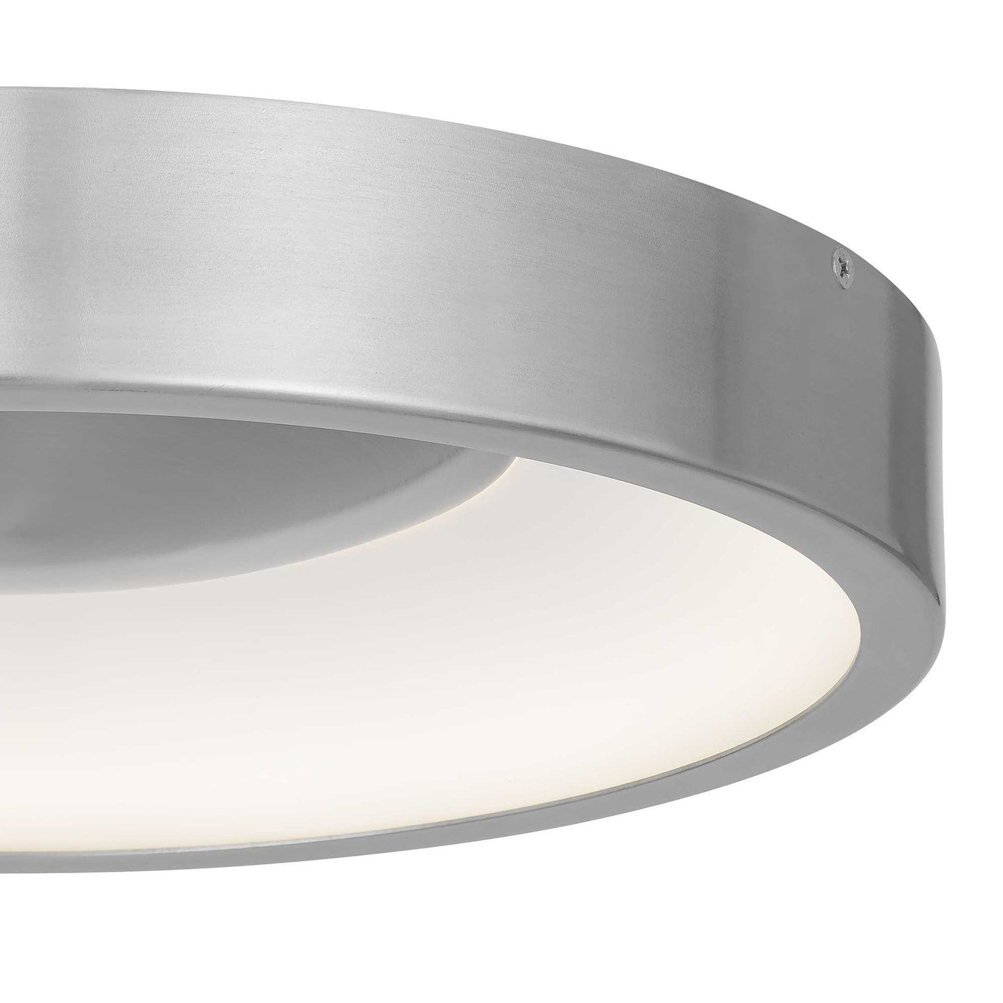 14 Inch Aluminum LED Flush Mount - Brushed Nickel Finish