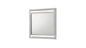 Glam Modern Style Mirror Made with Wood in White (INCLUDES MIRROR ONLY)