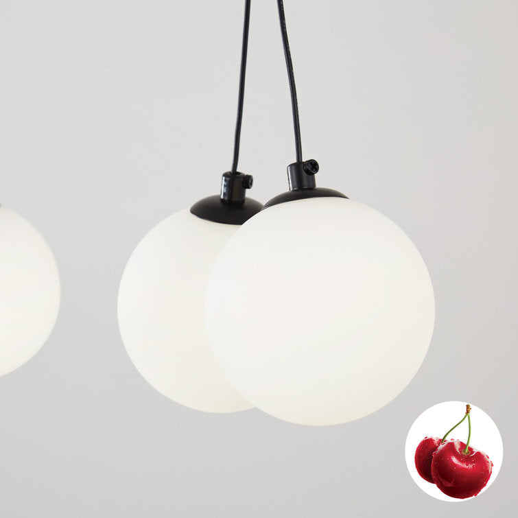 Black White Metal Pendant Light for Dining Room Decor