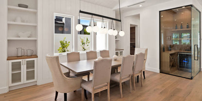 Black White Metal Pendant Light for Dining Room Decor