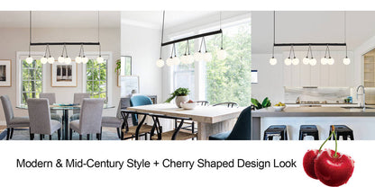Black White Metal Pendant Light for Dining Room Decor