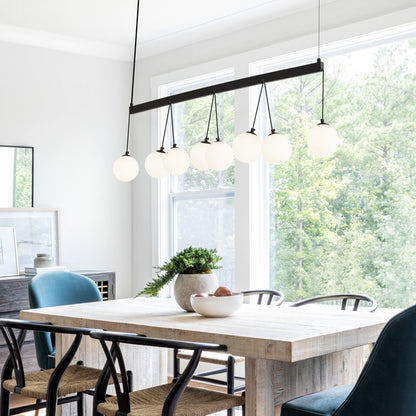 Black White Metal Pendant Light for Dining Room Decor