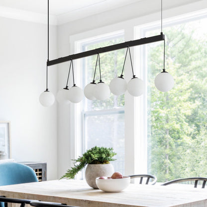 Black White Metal Pendant Light for Dining Room Decor