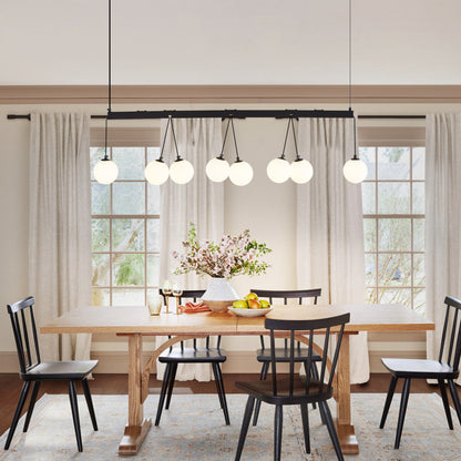 Black White Metal Pendant Light for Dining Room Decor
