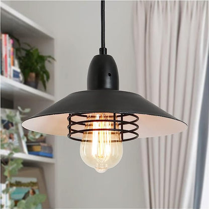 Black Metal Farmhouse Pendant Light - Kitchen Island Lighting