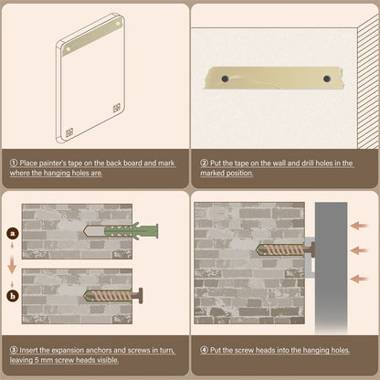 Black Bathroom Wall Mirror - 40" Rectangle for Vanity Storage