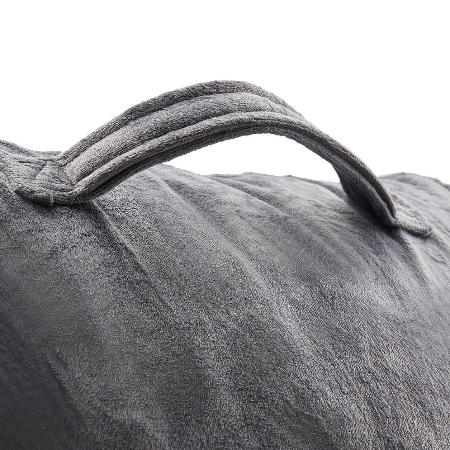 Large Gray Bed Pillow with Memory Foam - Reading & Relaxation