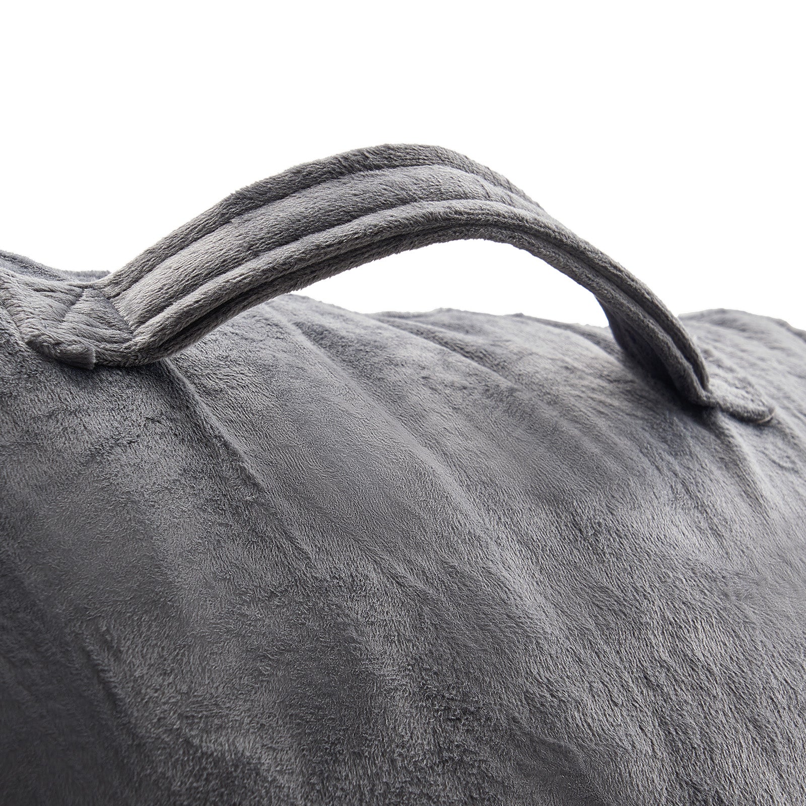 Large Gray Bed Pillow with Memory Foam - Reading & Relaxation