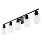5-Light Modern Bathroom Vanity Light 37.1-Inch Wall Light Fixtures Over Mirror