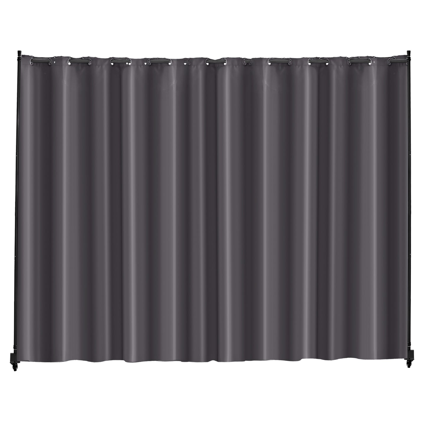 Room Divider, Portable Panel Room Divider with Wheels Curtain Divider Stand, Freestanding Room Divider Privacy Screen for Office, Bedroom, Dining Room, Study