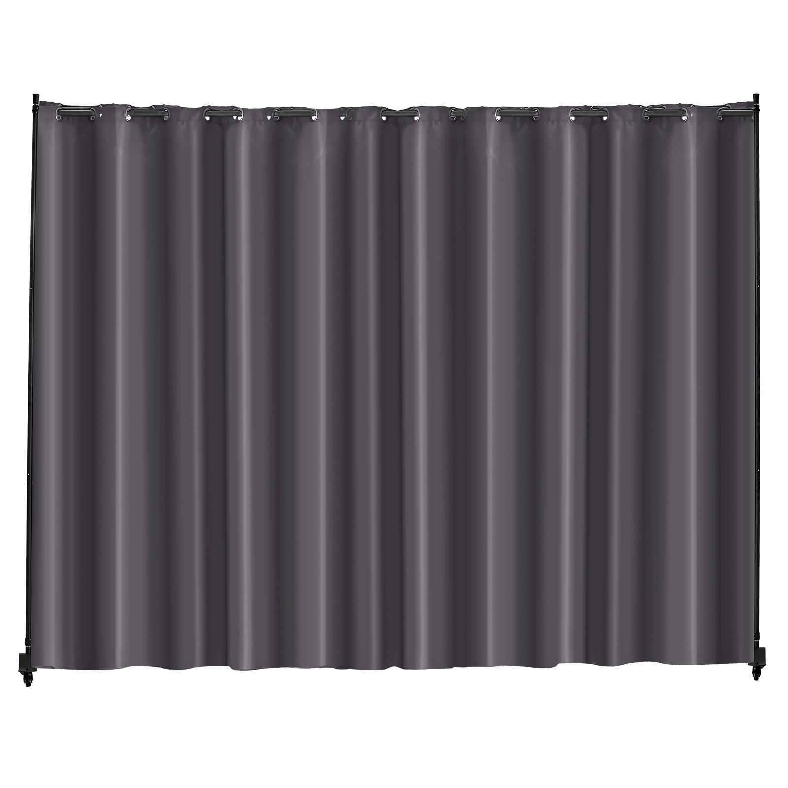 Room Divider, Portable Panel Room Divider with Wheels Curtain Divider Stand, Freestanding Room Divider Privacy Screen for Office, Bedroom, Dining Room, Study