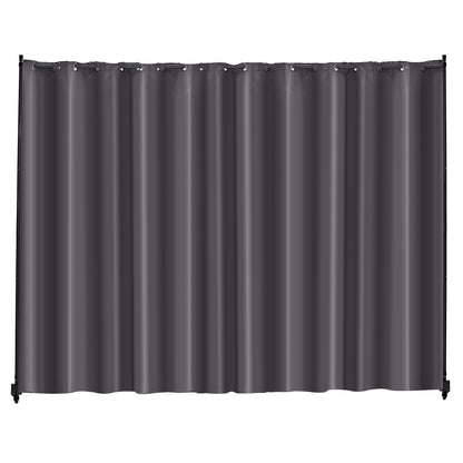 Room Divider, Portable Panel Room Divider with Wheels Curtain Divider Stand, Freestanding Room Divider Privacy Screen for Office, Bedroom, Dining Room, Study