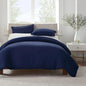 Serta Simply Clean Solid Duvet cover Navy blue King