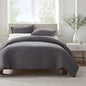 Serta Simply Clean Solid Duvet cover Grey Twin