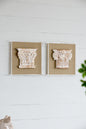 S/2 13.8x1.6x13.8" Wall Art, Wall Décor for Living Room Dining Room Bedroom Office Entryway