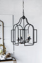 17.3x17.3x28.7" Malin Entry 4-Light Chandelier, Hanging Light Fixture for Kitchen Dining Room Foyer Entryway, Bulb Not Included