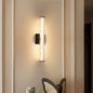 19.7'' Black Bathroom Wall Sconce Set of 2, Modern Single Sconce Wall Lighting, Upgrated K9 Crystal Bronze Wall Light, Bedroom Vanity Sconce, Wall Lamp for Living Room, Stairway, Hallway