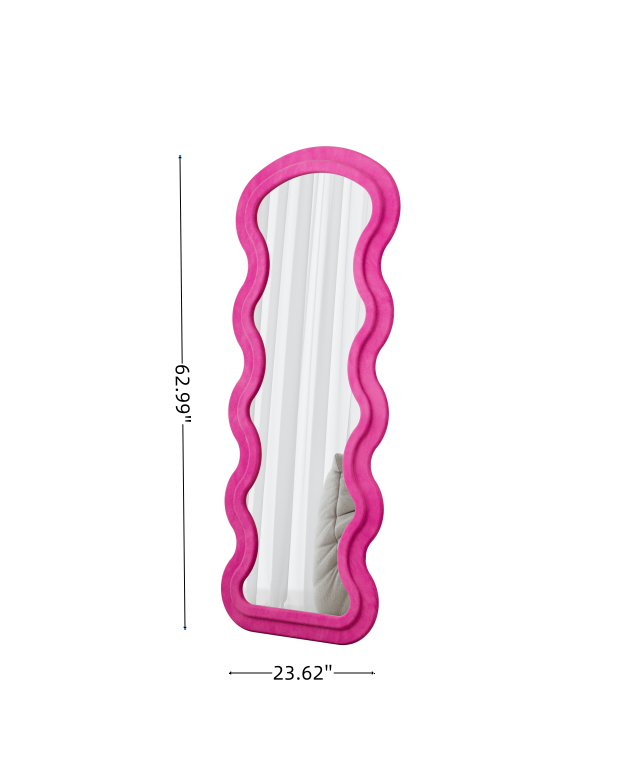 Rose Full Length Mirror with Flannel Stand - Bedroom Decor